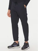 Spodnie męskie - BOSS Spodnie materiałowe T_Urbanex-CargoLight 50508339 Granatowy Tapered Fit - miniaturka - grafika 1