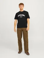 Koszulki męskie - Jack & Jones Koszulka "Bronx" w kolorze czarnym - miniaturka - grafika 1