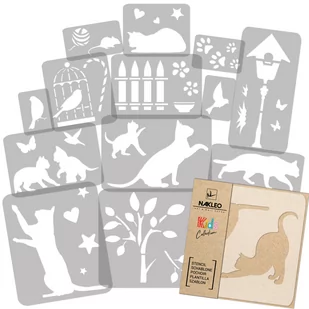 Szablon Malarski Wielokrotny (14 Szt.) // Koty - Scrapbooking - miniaturka - grafika 1