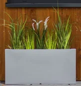 Donice - Designerska donica MONUMO LUNGO Antracytowa - miniaturka - grafika 1