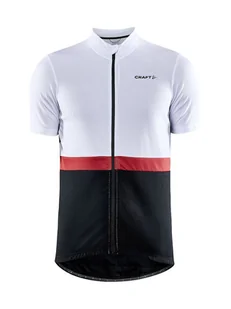 Craft Koszulka kolarska "Core Endur" w kolorze biało-czarnym - Koszulki sportowe męskie - miniaturka - grafika 1