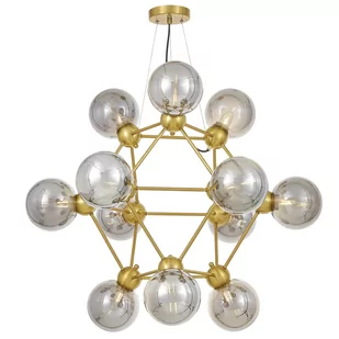 NOWOCZESNA LAMPA WISZĄCA MOSIĘŻNA ZODIAK NEO - Lampy sufitowe - miniaturka - grafika 1