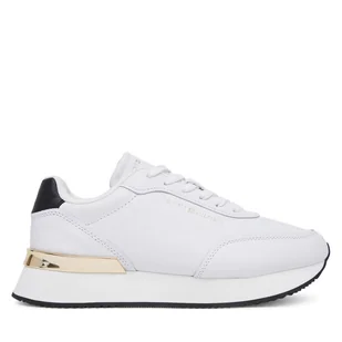 Sneakersy Tommy Hilfiger Chic Fashion Runner FW0FW08695 Biały - Sneakersy damskie - miniaturka - grafika 1