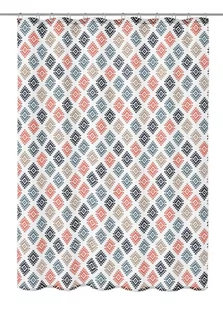 Kleine Wolke Breeze Tekstylna Zasłona prysznicowa Multicolor 180x200 cm - Zasłony prysznicowe - miniaturka - grafika 1