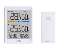 Stacje pogodowe - Termometr Higrometr JVD T3340.2 sonda zegar - miniaturka - grafika 1