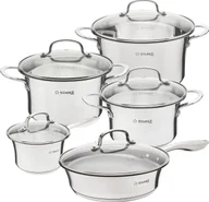 Zestawy garnków i patelni - Starke pro Zestaw garnków nierdzewnych na indukcję Sintesi 10 elementów - miniaturka - grafika 1