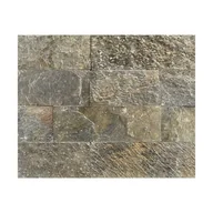 Płytki klinkierowe - Kamień naturalny elewacyjny łupek Green Pearl Knap - miniaturka - grafika 1