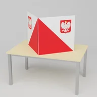 Dekoracje domu - Nablatowy parawan wyborczy 2 x 50x50cm - miniaturka - grafika 1