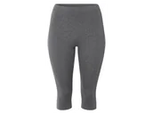 Legginsy - esmara® Legginsy 3/4 damskie PLUS SIZE XXL z biobawełny (Szary, XL(48/50)) - miniaturka - grafika 1