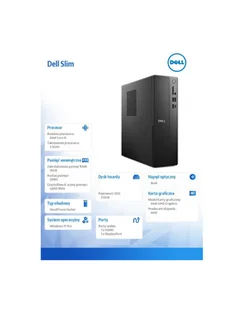 Komputer Dell Slim ECS1250 Win11Pro i5-14400/16GB/512GB SSD/Intel UHD 730/WLAN + BT/Kb/Mouse/3YPS ECS1250_RPLS-R_002 - Zestawy komputerowe - miniaturka - grafika 1