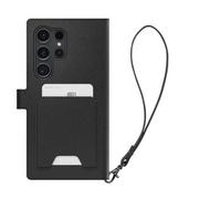 Portfele - Skórzany portfel Etui z klapką Do Galaxy S24 Ultra Spigen Wallet - miniaturka - grafika 1