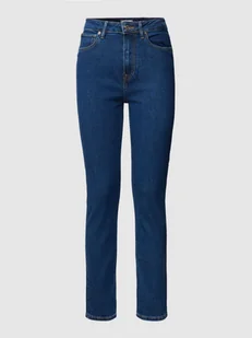 Jeansy z wysokim stanem o kroju slim fit z dodatkiem streczu - Spodnie damskie - miniaturka - grafika 1