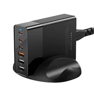Ładowarka sieciowa Blitzwolf BW-S25, 75W, 3x USB + 3x USB-C (czarna) - Ładowarki do telefonów - miniaturka - grafika 1