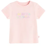 Koszulki dla dziewczynek - Cool Club, T-shirt dziewczęcy, różowy - miniaturka - grafika 1