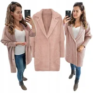 Płaszcze damskie - DUŻY ROZMIAR 44-54 PŁASZCZ ALPAKI oversize - miniaturka - grafika 1