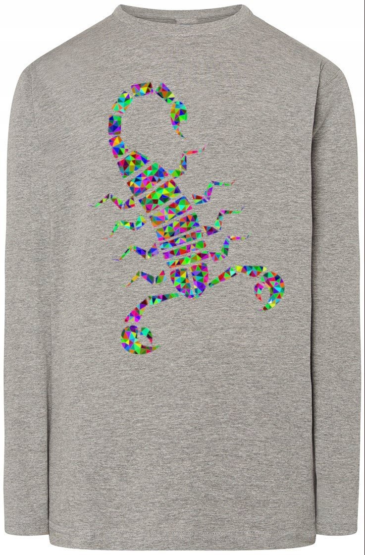 Longsleeve męski nadruk Skropion Modny Rozm.S