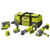 Zestawy elektronarzędzi - Zestaw elektronarzędzi RYOBI R18CK4E-242S - miniaturka - grafika 1
