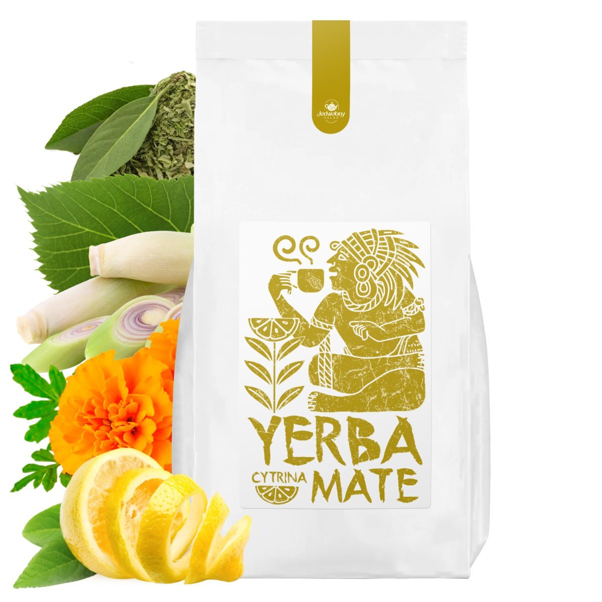 Yerba Mate CYTRYNA 1KG CON PALO green tea energia i MOC 1000g