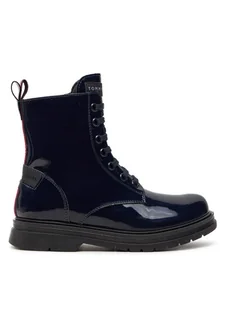 Tommy Hilfiger Botki T4A5-33588-0775 M Granatowy - Buty dla chłopców - miniaturka - grafika 1