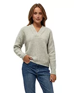 Swetry damskie - Peppercorn Sweter damski Penelope z dekoltem w serek, Silver Birch Mel, XS - miniaturka - grafika 1