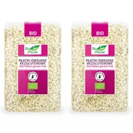 Płatki śniadaniowe i musli - Bio Planet Płatki owsiane bezglutenowe Zestaw 2 x 1 kg Bio - żywność - miniaturka - grafika 1