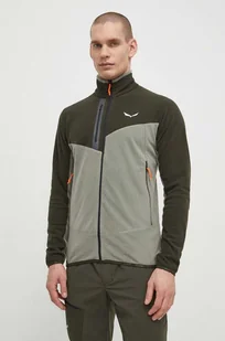 Salewa bluza sportowa Paganella kolor zielony wzorzysta - Bluzy męskie - miniaturka - grafika 1