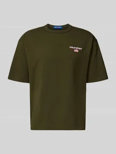 T-shirt z wyhaftowanym logo - Koszulki męskie - miniaturka - grafika 1