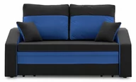 Sofy i kanapy - Sofa do salonu, rozkładana, Hewlet Plus, 148x86x80 cm, czarny, atramentowy - miniaturka - grafika 1