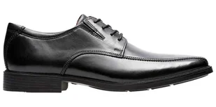 Półbuty męskie Clarks Tilden Walk czarne 44 - Półbuty męskie - miniaturka - grafika 1
