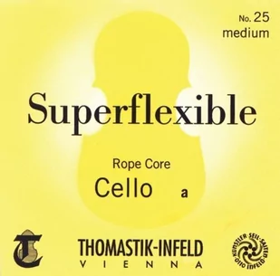 Thomastik Saiten für Cello Superflexible Seilkern Satz 4/4 weich Chrom 641427 - Akcesoria do instrumentów smyczkowych - miniaturka - grafika 1