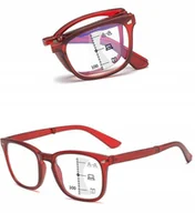 Okulary korekcyjne, oprawki, szkła - Składane okulary do czytania progresywne +1 - miniaturka - grafika 1
