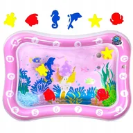 Maty edukacyjne - Dmuchana Mata Wodna Sensoryczna Dla Niemowląt 64cm - Rozwija Zmysły - miniaturka - grafika 1