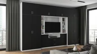 Meble do sypialni - Meblościanka do salonu 380 cm nowoczesna loft duża - miniaturka - grafika 1