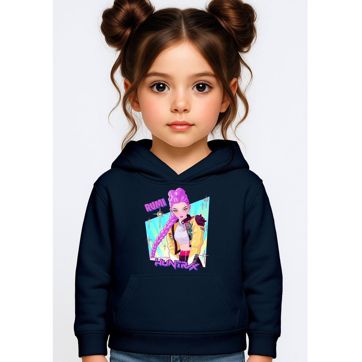 BLUZA DZIECIĘCA HUNTRIX RUMI KPOP 146-152 Z KAPTUREM BAWEŁNIANA JAKOŚĆ