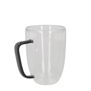 Szklanka CEMBRA  z podwójną ścianką z grafitowym uchem, 2szt. 0,25 l - Szklanki - miniaturka - grafika 2