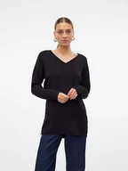 Swetry damskie - Vero Moda Sweter "Gold" w kolorze czarnym - miniaturka - grafika 1