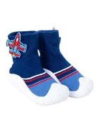 Skarpetki damskie - SKARPETY Z GUMOWĄ PODESZWĄ granatowe TRAMPKI z samolotem 3D - miniaturka - grafika 1