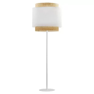 TK Lighting Lampa podłogowa nowoczesna BOHO White 1pł. ratan  5566 - Lampy stojące - miniaturka - grafika 1
