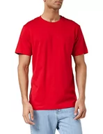 Koszulki męskie - Build your Brand Męski T-shirt z okrągłym dekoltem, basic, męski, z bawełny, z okrągłym dekoltem, dostępny w wielu kolorach, rozmiary XS-5XL, czerwony (Cityred), L - miniaturka - grafika 1