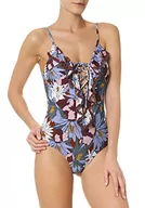 Stroje kąpielowe - goldenpoint Damski jednoczęściowy kostium kąpielowy ze sznurkiem Charming Ninfea, wielokolorowa, 80B - miniaturka - grafika 1