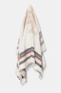 Apaszki i szaliki damskie - Tommy Hilfiger chusta bawełniana kolor beżowy wzorzysta AW0AW16638 - miniaturka - grafika 1