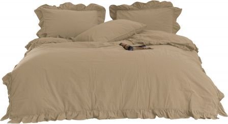 Darymex Pościel bawełniana AKDENIZ BEIGE/160x200P STONEWASHED