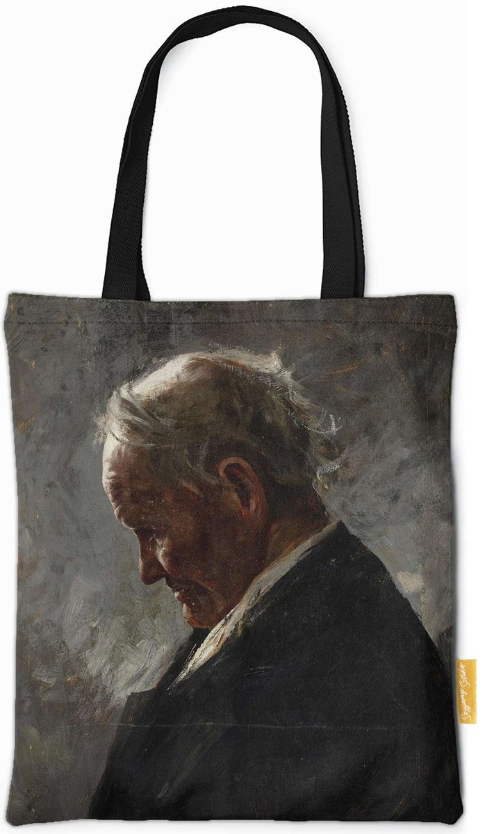 Torba na ramię Profil siwego staruszka Józef Mehoffer-ONE SIZE