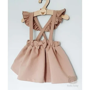 Spódniczka z szelkami - Sukienki i spódniczki dla dziewczynek - miniaturka - grafika 1