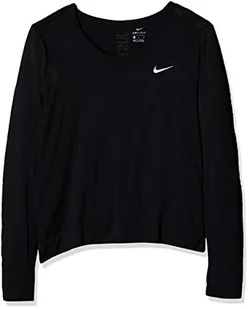 Nike koszulka damska W Nk Infinite Top Ls z długim rękawem Black/(Reflective Silv) XL - Koszulki i topy damskie - miniaturka - grafika 1