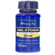 Układ nerwowy - Puritan's Pride Melatonina 3 mg - 120 tabletek - miniaturka - grafika 1