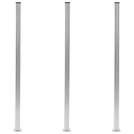 Akcesoria do ogrodzeń - vidaxl Słupki ogrodzeniowe, 3 szt., aluminium, 185 cm 49077 - miniaturka - grafika 1