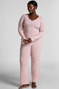 Hunkemöller Spodnie piżamowe Pointelle Różowy - Bielizna nocna - miniaturka - grafika 1