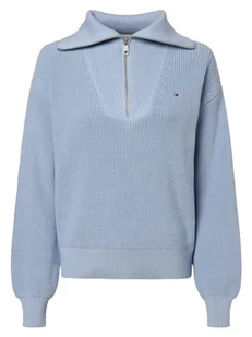 Tommy Hilfiger Sweter damski Kobiety Bawełna niebieski jednolity, XS - Swetry damskie - miniaturka - grafika 1