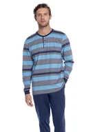 Piżamy męskie - Piżama męska RAFAEL XL Niebieski - miniaturka - grafika 1